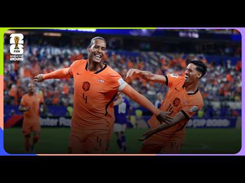 Virgil van Dijk Goal | Netherlands 2-2 Japan | FIFA World Cup 2026™